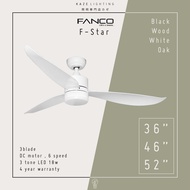 [INSTALLATION] - FANCO F-STAR 36 / 46 / 52 Inch DC Motor Ceiling Fan with 3tone LED Light and Remote Control