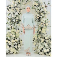 《COD》JOJOBars Baju Kurung Kebaya Satin Moden Nikah Tunang Bridesmaid Murah Cantik Bridesmaid Nikah B