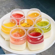 Set of 84 Square yogurt jars 120ml