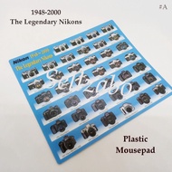 A Plastic Mousepads Features 1948-2000 The Legendary Nikons Camera Desk Mats PC Notebook Computer La