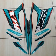 HITAM Yamaha jupiter mx king 2022 Motorcycle Sticker Striping Black tosca