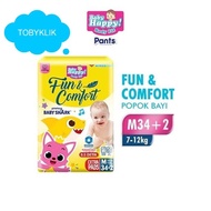 Baby HAPPY Fun&amp;Comfort Baby Diaper Pinkfong Baby Shark