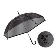 (免運費) 迪士尼 Disney Mickey Mouse 米奇老鼠 日版 半透明 雨傘 長遮 長傘 彎手柄 雨具 戶外 便攜 防風 60cm 2021年款 米奇