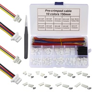 Jst SH1.0mm Connector Kit and Premium Pre-Crimped Cables，for SPRacing F3 Omnibus F4 Pro F7 Racing Dr