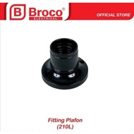 Black Wall Mount Fitting 210L E27Broco