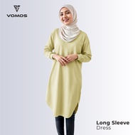 Vomos Iron Free Long Sleeve Straight Cut Dress