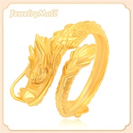 Emas 916 original gold European and American retro personality Tyrannosaurus open ring for men