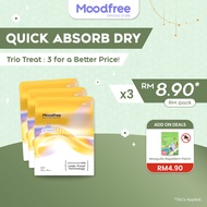 [Bundle of 3] Moodfree Day Use Sanitary Pad (10 pcs x 3 pack) | Women Period Pad | Tuala Wanita | 卫生