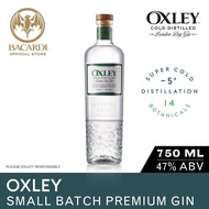 Oxley Cold Distilled London Dry Gin - 700ml / 70cl, 47% ABV - Alcohol Coldcraft Distilled in Sub-Zer
