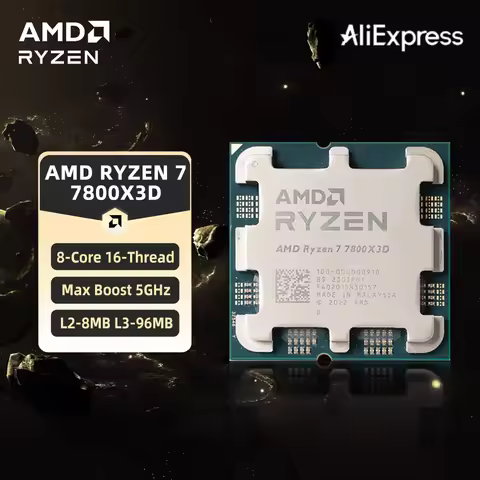 AMD Ryzen 7 7800X3D CPU Hot Sale R7 7800X3D Processor 5GHz 8-Core 16 Thread Socket AM5 Best Desktop 