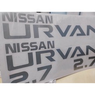 NISSAN URVAN STICKER FOR NISSAN URVAN 2.7 ( SET OF 2 PCS PER ORDER )