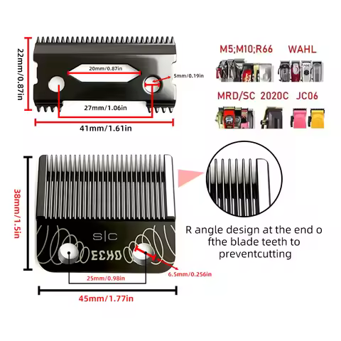 MRD/SC Echo Blades For Madeshow MRD Gamma JRL KM VGR Professional are Common to all Professional Hai