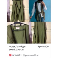Outer Wanita / vest cardigan/ (GAUDI BRAND)