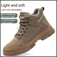 Quality Assurance High-Top Safety Shoes Men's Steel Toe Safety Boots Lightweight Steel Plate Work Site Safety Shoes Steel Toe Kick Not Bad  Men's Casual Boots Punctur