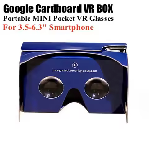 Portable MINI Pocket VR Glasses Virtual Reality Google Cardboard II Helmet DIY VR Box for 3.5-6.3" S