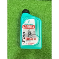PETRONAS 4T SPRINTA F100 (SAE40) MOTORCYCLE OIL 100% ORIGINAL