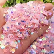 3g Seashells Glitter slime accessories