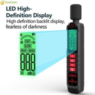 LONTIME Sound Level Meter, 30-130dB Windproof Noise Meter, Professional Digital Display 125Hz-8KHz D