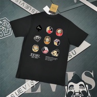 EVISU/Fushen/2026 Round Neck Short-Sleeved T-Shirt Couple Style Men Style New Style Bottoming Shirt 
