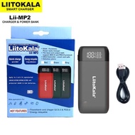 Hộp Sạc Pin 18650 21700 Li-ion LiitoKala MP2 Kiêm Hộp Sạc Dự Phòng QC3.0 PD3.0 Tháo Lắp Dễ Dàng