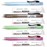Pentel clic eraser 2 grip refillable ZE11T I 4-Color Transparent Handle Round Type