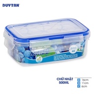 Duy Tan Matsu 500ml Rectangular Plastic Food Container has dimensions of 16 x 11 x 6 cm