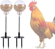 moyardow Peck Toy, Chicken Slow Feeder Ball & Enrichment Toys, Chicken Coop Toys for Hens Poultry Bi