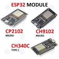 ESP32 30 Pin ESP-WROOM-32 Wi-Fi Bluetooth Development Board Frequency CP2102 CH340C CH9102 Mhz USB T