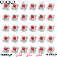 CUCKO 20Pcs Mechanical Keyboard Switches, Plastic Dustproof Keyboard Switches,  Linear Clicky Silent