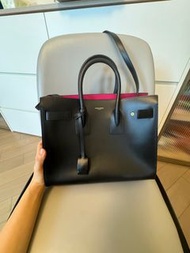 YSL Saint Laurent黑色風琴包 幾乎全新