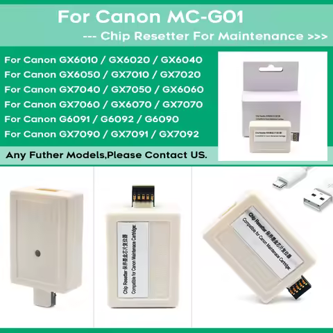 MC-G01 Maintenance Box Chip Resetter For Canon GX7055 GX6010 GX6020 GX6030 GX6040 GX6050 GX6060 GX60