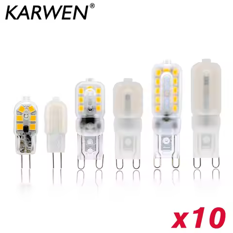 10PCS/lot Mini LED G4 G9 Lamp 2W 3W 5W High Bright Lampada LED 220V SMD2835 Bombillas LED Bulb 360 D