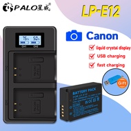 Camera Battery LP-E12 2000mAh Li-ion Rechargeable Battery and Charger for Canon EOS M M2 M10 M50 M100 M200 100D M50 Mark II Kiss X7