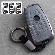 Metal Leather Car Key Fob Case Cover Keychain Protector For BMW 114i 118i 120i 230i 320i 330i 420i 4