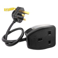 UK 3  Extension Power Cord, Male to Female Cable (UK Plug,0.)
