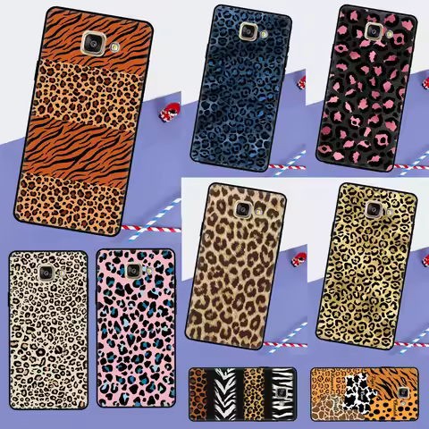 Tiger leopard print panther For Samsung Galaxy J8 A6 A7 A8 A9 2018 J4 J6 Plus J3 J5 J7 2017 J1 A3 A5