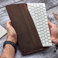 Personalized leather case for Magic Keyboard | Keyboard travel case | Handmade