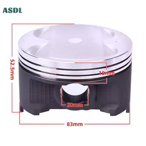 For AN400 1999-2000 AN 400 2002-2006 lntruder M800 C800 Motorcycle Piston and Piston Rings Set 83mm 