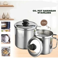 Oil Pot Stainless Steel Oil Filter Container Oil Filter Cup Oil Filter Holder/