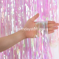 Hologram Foil Curtain Foil Curtain/ Foil Door Party/ Birthday Foil Curtain/ Rain foil/