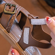 21-35 Sandal Boy Girl Brown Trending Velcro Tape Aesthetic Beach Antislip A30