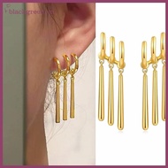 BGREEE 1Pair Zoro Anime Earrings Women Men Cosplay Earrings Piercing Jewelry Fashion Fake Triple Ear