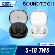 【GADGET-IN APPROVED】SOUNDTECH S18 / S-18 TWS EARPHONE WIRELESS STEREO EARBUDS WITH NOISE REDUCTION -