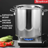 Termurah Royalstar Panci Dandang Stainless Steel SUS304 Tebal Dandang