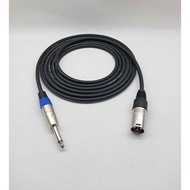 Canare audio cable 5mtr jack akai 6.5mm male to xlr male