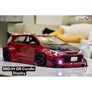 88DRIFT Toyota GR Corolla 3D Sticker Decals 1/10 200mm Rc Rwd Drift Car Clear Bodyshell Body Shell 2