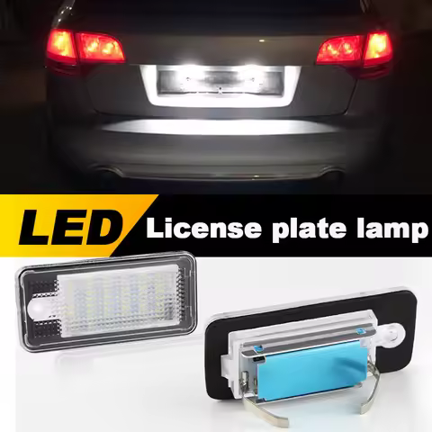 For Audi A3 S3 A4 B6 A6 S6 A8 RS4 Rear License Plate Light 8E0807430A 8E0807430B 8E0943021B 8E094302