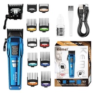 KEMEI Hair Salon hair clipper set Metallurgical knife head digital display hair clipper long enduran