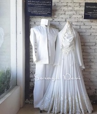 Gaun Pengantin Muslimah Syar'I Gamis Walimah Wedding Dress Muslimah
