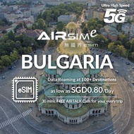 AIRSIMe Global Travel Prepaid eSIM - Bulgaria